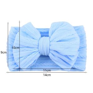 Accessories | 20Pcs/Lot Solid Cable Bow Turban Headband Nylon Layers Elastic Headwraps Newborn Hair Band Accessories Accessories Accessories