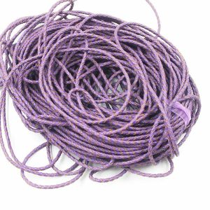 Accessories | Wholesale 25M/Lot Purple Braided Leather Cord 3Mm Jewelry Necklace Bracelet Accessories Accessories Accessories