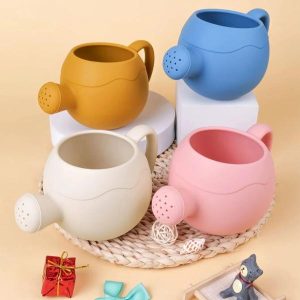 Beach Sand Toys | 1Pcs Sprinkler Watering Can Sand Toys Cute Cartoon Garden Home Silicone Flowers Bottle Beach Spray Bath Toy Toy Beach Sand Toys Beach Sand Toys