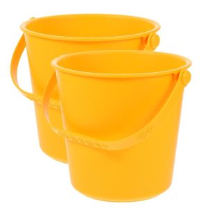 Beach Sand Toys | 2 Pcs Play Sand Toys Beach Pails Buckets Light Water Playthings Plastic Portable Small Digging Beach Sand Toys Beach Sand Toys