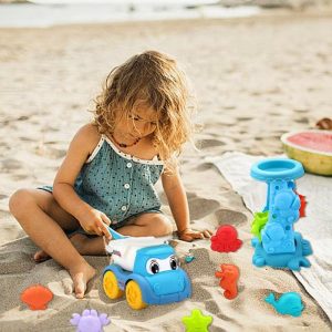 Beach Sand Toys | 20Pcs Sand Car And Water Tower Bucket Shovel Sand Molds Sandbox Beach Sand Toys Sand Buckets Sand Castle Toys Gift Beach Sand Toys Beach Sand Toys