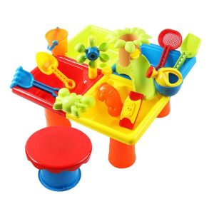 Beach Sand Toys | 25Pcs Sand And Water Table Outdoor Beach Toy Set Gift Sensory Play Table For Summer Outside Beach Backyard Beach Sand Toys Beach Sand Toys