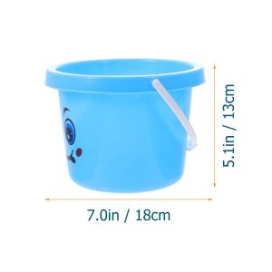 Beach Sand Toys | 5 Pcs Beach Toy Bucket Outdoor Playset Toys Sand Buckets Holders Kindergarten Pp Plastic Beach Sand Toys Beach Sand Toys