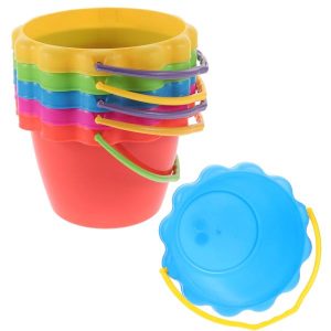 Beach Sand Toys | 6 Pcs Water Pool Pail Outdoor Bucket Beach Toy Play Sand Tool Small Pails Plaything Beach Sand Toys Beach Sand Toys