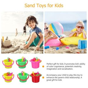 Beach Sand Toys | 8 Sets Sand Bucket Toy Beach Outdoor Tool Educational Toys Beach Sand Toys Beach Sand Toys