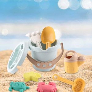 Beach Sand Toys | 9 Pieces Beach Toys Sand Set For Age 3-10 And Preschool Beach Sand Toys Beach Sand Toys