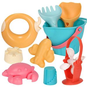 Beach Sand Toys | 9Pcs Beach Toys Slicone Summer Digging Sand Tool With Shovel Water Game Play Outdoor Toy Set Sandbox Beach Sand Toys Beach Sand Toys