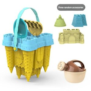 Beach Sand Toys | Beach Castle Bucket Play Sand Set Toys Sand Scoop Summer Toys Sand Toys Sand Box For Outdoor Family Beach Sand Toys Beach Sand Toys