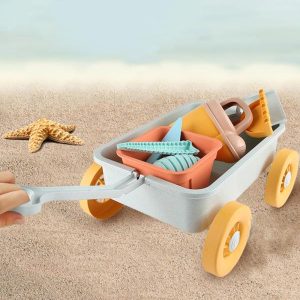 Beach Sand Toys | Pull Car Toy Outdoor Sand Toys Wheelbarrow Construction Beach Building Castle Pretend Play Beach Sand Toys Beach Sand Toys