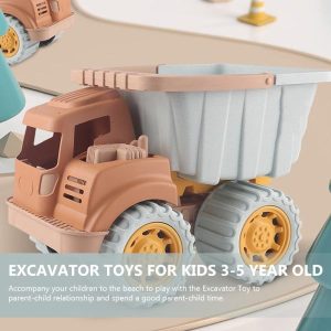 Beach Sand Toys | Toy Toys Sand Truck Excavator Car Construction Beach Sandbox Vehicle Dump Play Box Digging Vehicles Tractor Digger Mini Beach Sand Toys Beach Sand Toys