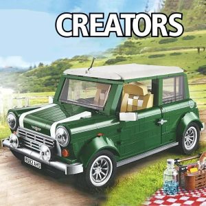 Blocks | 1077Pcs Classic Mini Cooper Creator Expert Technical Building Blocks Compatible 10242 Mini Retro Vintage Car Toys Gifts Blocks Blocks