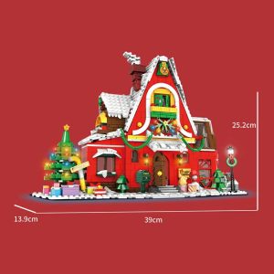 Blocks | 2023 City Creativity Winter Village Christmas House Christmas Art House Model Building Blocks Bricks Toys Christmas Gift Blocks Blocks