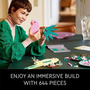 Blocks | Art The Fauna Collection Model Toys, Macaw Parrots 31211 Building Blocks Set, Wall Artwork For Living Room Or Home Office Decor Blocks Blocks