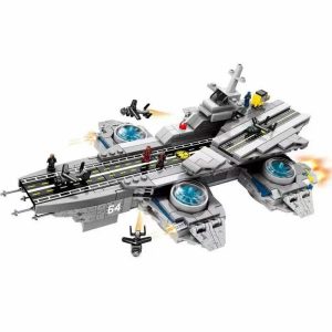 Blocks | Avengers Marvel Superheroes Ultimate Quinjet Interstellar Space Fighter Figures Moc Building Blocks Movie Model Bricks Toys Blocks Blocks