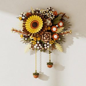 Blocks | Diy Plants Art Wall Flowers Simulated Sunflower Living Room Pendant Building Blocks Model Bricks Sets Toys Blocks Blocks