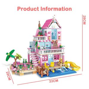 Blocks | Friends City House Summer Holiday Seaside Villa Apartment Moc Building Blocks Sets Figures Diy Toys Christmas Gift Blocks Blocks