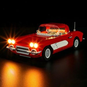 Blocks | Hprosper 5V Led Light For Icons 10321 Chevrolet Corvette 1961 Decorative Lamp With Battery Box(Not Include Lego Building Blocks) Blocks Blocks