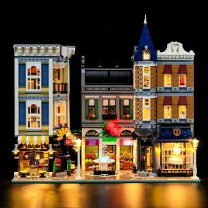 Blocks | Hprosper Led Lighting For 10255 Creator The Assembly Square Decorative Lamp With Battery Box (Not Include Lego Building Blocks) Blocks Blocks