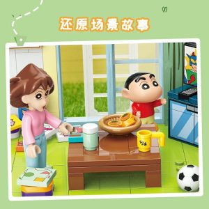 Blocks | Keeppley Cartoon Crayon Shinchan Building Blocks Xiaoxin’s Home Living Room Assembled Anime Educational Toy Gift Blocks Blocks