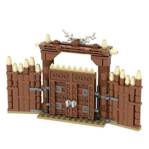 Blocks | Moc5047 Military Medieval War Viking Gate Brick Street View Building Block Toys For Birthday Festival Gift Construction Blocks Blocks