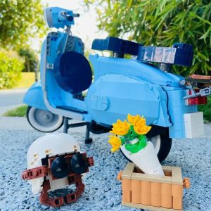 Blocks | New Roman Holiday Technical Vespas 125 Moc 10298 Motorcycle City Moto Building Blocks Bricks Model Toys For Gift Blocks Blocks