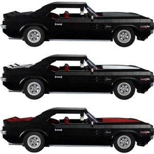 Blocks | Technology Black Vintage 10304 Car Set Compatible With Competition Muscle Car Assembly Block Toy Christmas And Birthday Gift Blocks Blocks