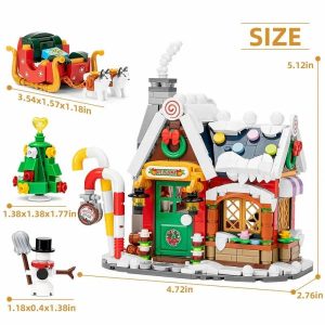 Blocks | Unique Christmas Gift Forest House Building Blocks Snowman Cabin Toy Bricks Decoration Friend Friend Blocks Blocks