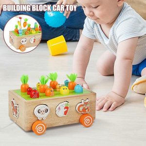 Fishing Toys | Carrots Harvest Game Wooden Carrots Sorting Toys Shape Matching Educational Toy Cute Animal Learning Toy Fishing Game Fishing Toys Fishing Toys