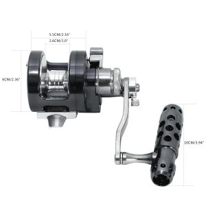 Fishing Toys | Cnc Machined Jigging Saltwater Fishing Reel 2 Speed Lever Drag For Big Game Boat Trolling Fishing Fishing Toys Fishing Toys