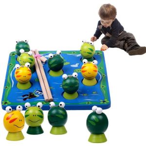 Fishing Toys | Fishing Game Montessori Fishing Board Game Toys Montessori Toys Educational Wooden Preschool Learning Gifts Fishing Toys Fishing Toys