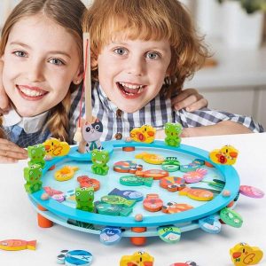 Fishing Toys | Montessori Fishing Game Learn The Alphabet Develop Motor Skills Practice Color Recognition Montessori Toys For Ages 2 Fishing Toys Fishing Toys