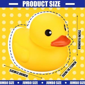 Fishing Toys | Rubber Duck Giant Ducks Large Rubber Duck Gender Reveal Party Rubber Duck 13 Inch Duck Bath Toy For Shower Birthday Party F Fishing Toys Fishing Toys