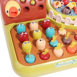 Fishing Toys | Whac-A-Mole Montessori Toys 4 In1 Creative Whack-A-Mole Toy Fishing Pull Carrot Animal Theme Knocking Game Fishing Toys Fishing Toys