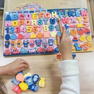 Fishing Toys | Wooden Puzzle Fishing Number Matching Count Board Shape Color Math Magnetic Toys For Montessori Educational Fishing Toys Fishing Toys