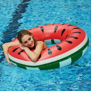 Inflatable Toys | Water Donuts 2-Piece Set Watermelon Pattern Pool Inflatable Air Washer Swimming Party Adults And Water Play Supplies Inflatable Toys Inflatable Toys