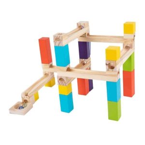 Marble Runs | 33Pcs Wooden Marble Run Construction Playset Build Blocks Toy Wooden Ball Track Blocks For Preschool Ages 4-12 Building & Construction Toys Marble Runs