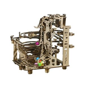 Marble Runs | 3D Wooden Puzzle Self Assemble Brain Teaser Crafts Creative Marble Run Model For Holiday Teens Adults Home Decor Valentines Day Building & Construction Toys Marble Runs