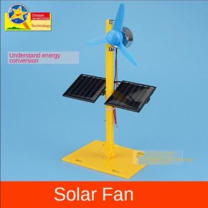 Science & Technology | Double Powered Solar Fan Models Technology Diy Building Toy For Creative Science Model For Gift Learning & Education Science & Technology