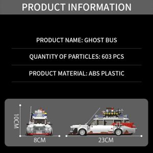 Soft Plastic Blocks | 10021 603Pcs Bricks Ghost Bus Building Blocks/Small Particle Plastic Toy Model Building Blocks Car/Toys For Adult Gifts Building & Construction Toys Soft Plastic Blocks