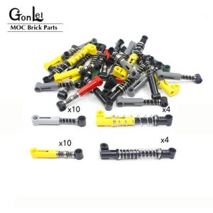 Soft Plastic Blocks | 28Pcs/Lot High-Tech Steering Shock Absorber 6.5L/9.5L Soft/Hard Spring Moc Building Blocks Bricks High-Tech Cars Spare Parts Toy Building & Construction Toys Soft Plastic Blocks