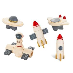 Soft Plastic Blocks | Educational Puzzle Soft Plastic Space Astronaut Spacecraft Rocket Series Building Blocks Diy Gift Surprise Gifts Building & Construction Toys Soft Plastic Blocks