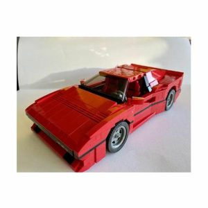 Soft Plastic Blocks | Moc-87123 Red Classic Supercar 288 Gto Assembly Splicing Building Block Model 1194 Building Block Parts Birthday Toy Gift Building & Construction Toys Soft Plastic Blocks