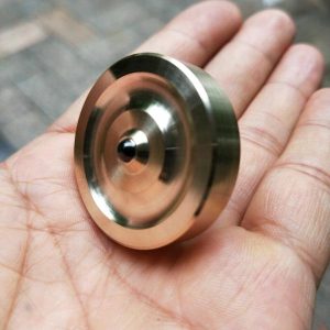 Spinning Top | Brass Hand Twisting Spinning Top Handmade Gyro Gyroscope Spinner Toy Anti-Stress Adhd Fidget Toys Edc Adult Collectible Gift Hobby Spinning Top