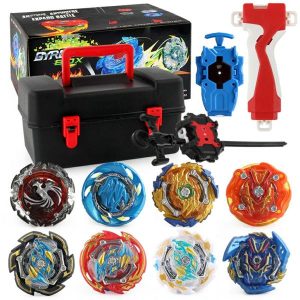 Spinning Top | Jt8801-03 Battle Gyro Set With Storage Box Battle Spinning Tops With Gyroscope Launchers For Gifts Hobby Spinning Top