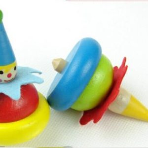 Spinning Top | New Cute Classic Toys Clown Spinning Wood Tops With Low Price For Sale 50Pcs/ A Lot Wap001 Hobby Spinning Top