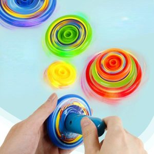 Spinning Top | Rotary Gyro Supper Spinning Shooter Game Long Lasting Spinning Top Luminous Superimposed Gyro Color Flash Gyro Battle Plate Toy Hobby Spinning Top