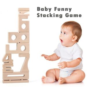 Stacking Blocks | 1-10 Wooden Digital Model Blocks Education Numbers Stacking Toys Math Games Big Digital Blocks No Paint Smooth Wooden Toys Building & Construction Toys Stacking Blocks