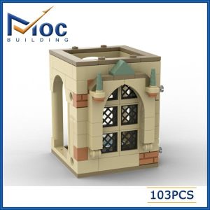 Stacking Blocks | 103Pcs Classic Movie Moc Hp Prefect’s Bath Modular Building Block Castle Model Diy Assembly Brick Toy For Moc-118003 Building & Construction Toys Stacking Blocks