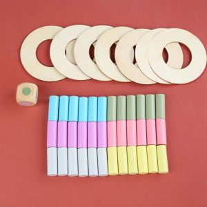 Stacking Blocks | 44Pcs Wooden Leaning Tower Building Blocks Set Stacking Balance Game Toppling Timber Stacking Educational Toy Building & Construction Toys Stacking Blocks