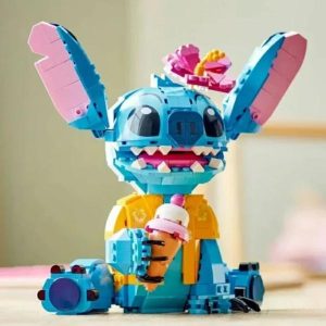 Stacking Blocks | 700+Pcs Disney Cute Stitch Display Decoration Building Blocks Bricks Puzzle Assembly Toy Birthday Gift Model Building & Construction Toys Stacking Blocks